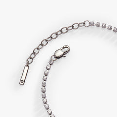 “Babe” Crystal Tennis Bracelet – Fun Special Occasion Jewelry Gift Stainless Steel Gold | Alex and Ani