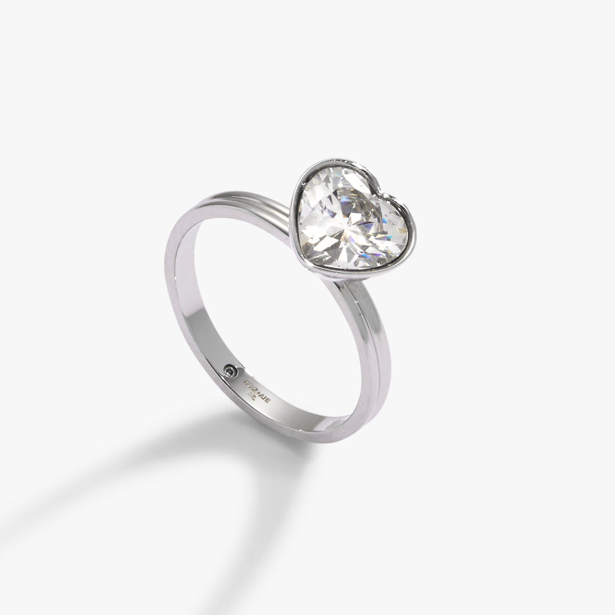 Crystal Heart Ring – Romantic Bridal and Evening Jewelry Stainless Steel Silver | Alex and Ani
