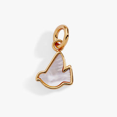 Dove 'Peace' Mother of Pearl Charm Gold | Alex and Ani