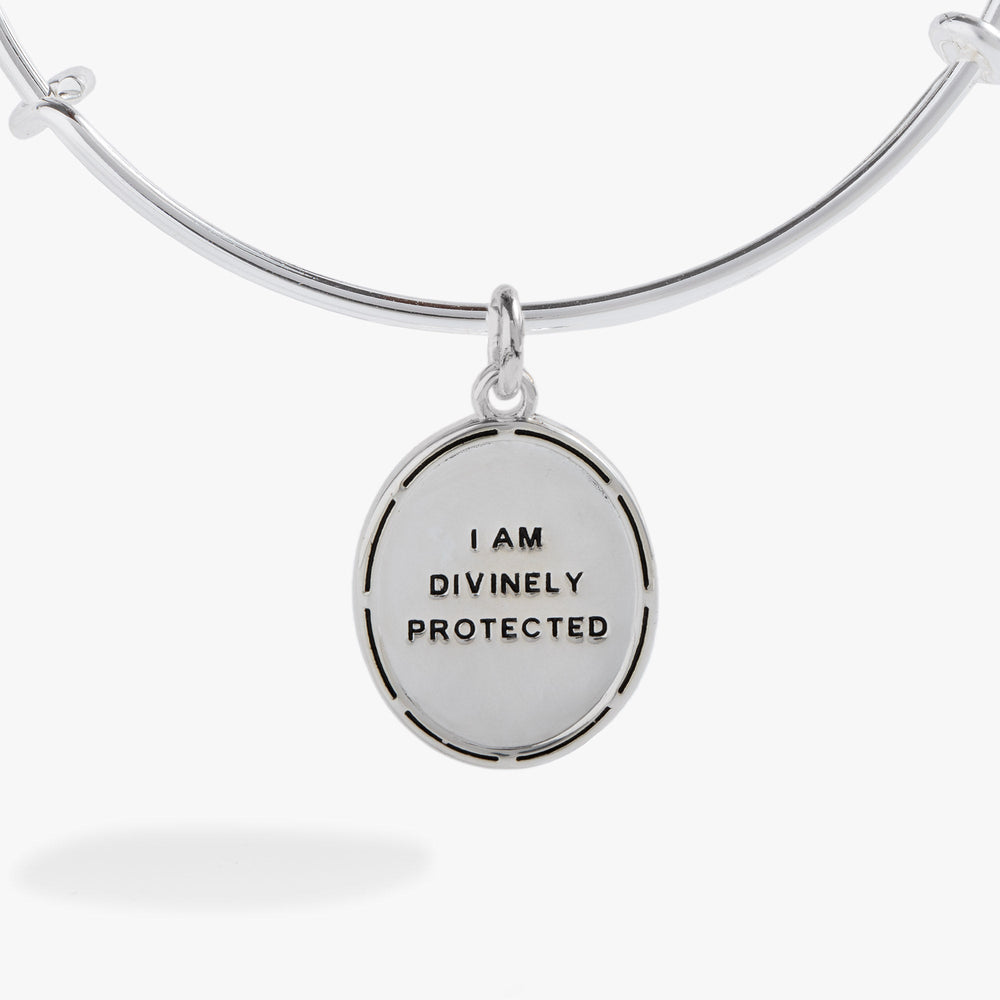 Two-Tone Guardian Angel Bangle Silver | Alex and Ani