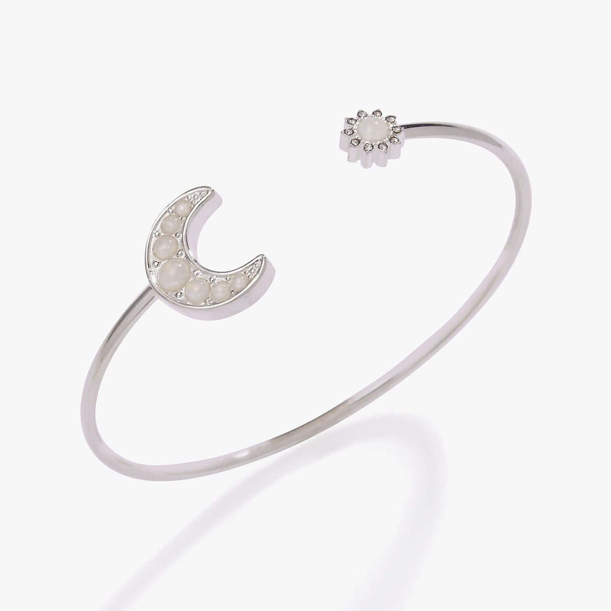 Moon + Sun Flex Cuff Silver | Alex and Ani