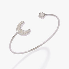 Moon + Sun Flex Cuff Silver | Alex and Ani