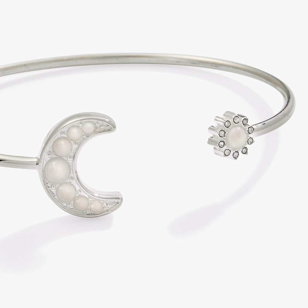 Moon + Sun Flex Cuff Silver | Alex and Ani