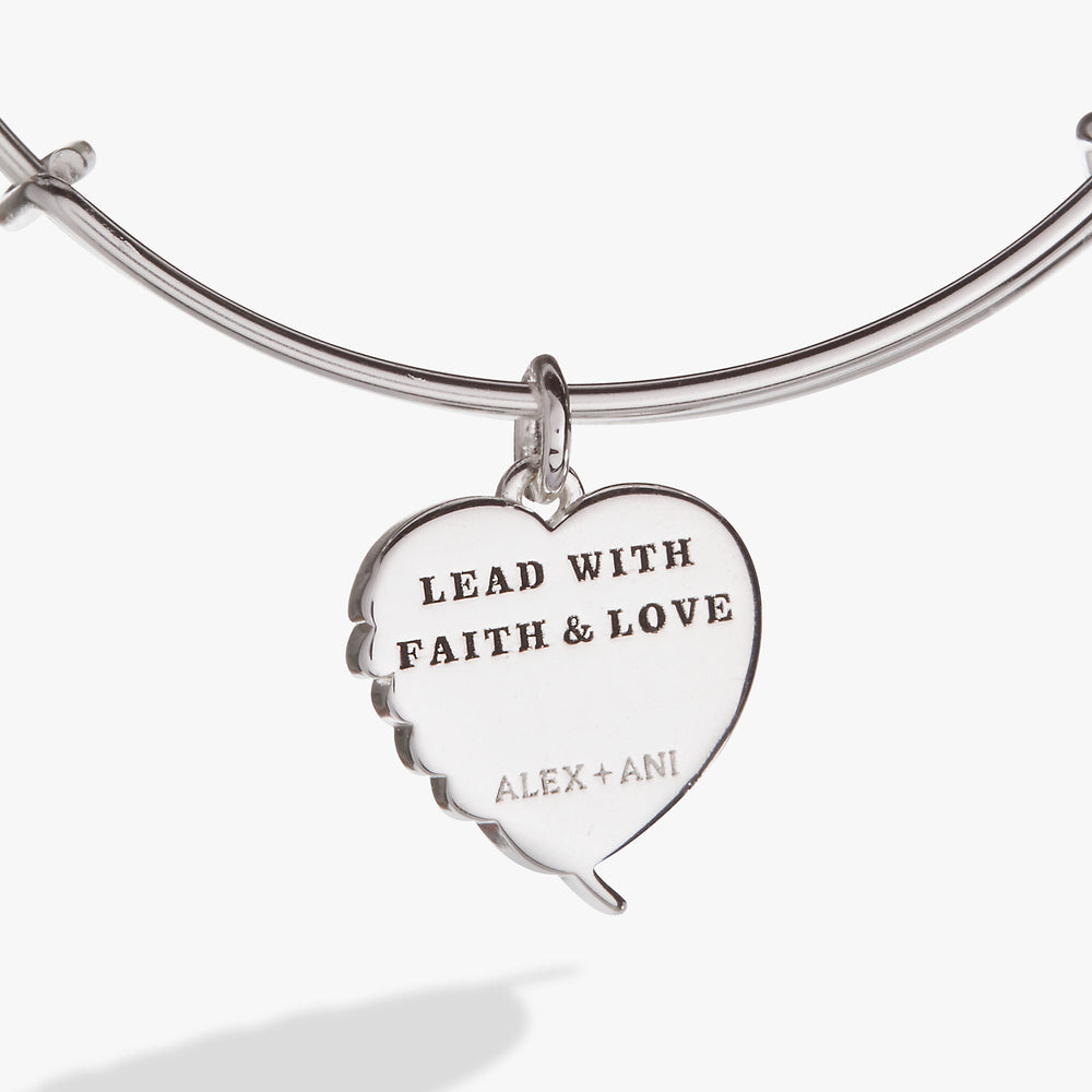 Wings of Protection Charm Bangle Gold | Alex and Ani