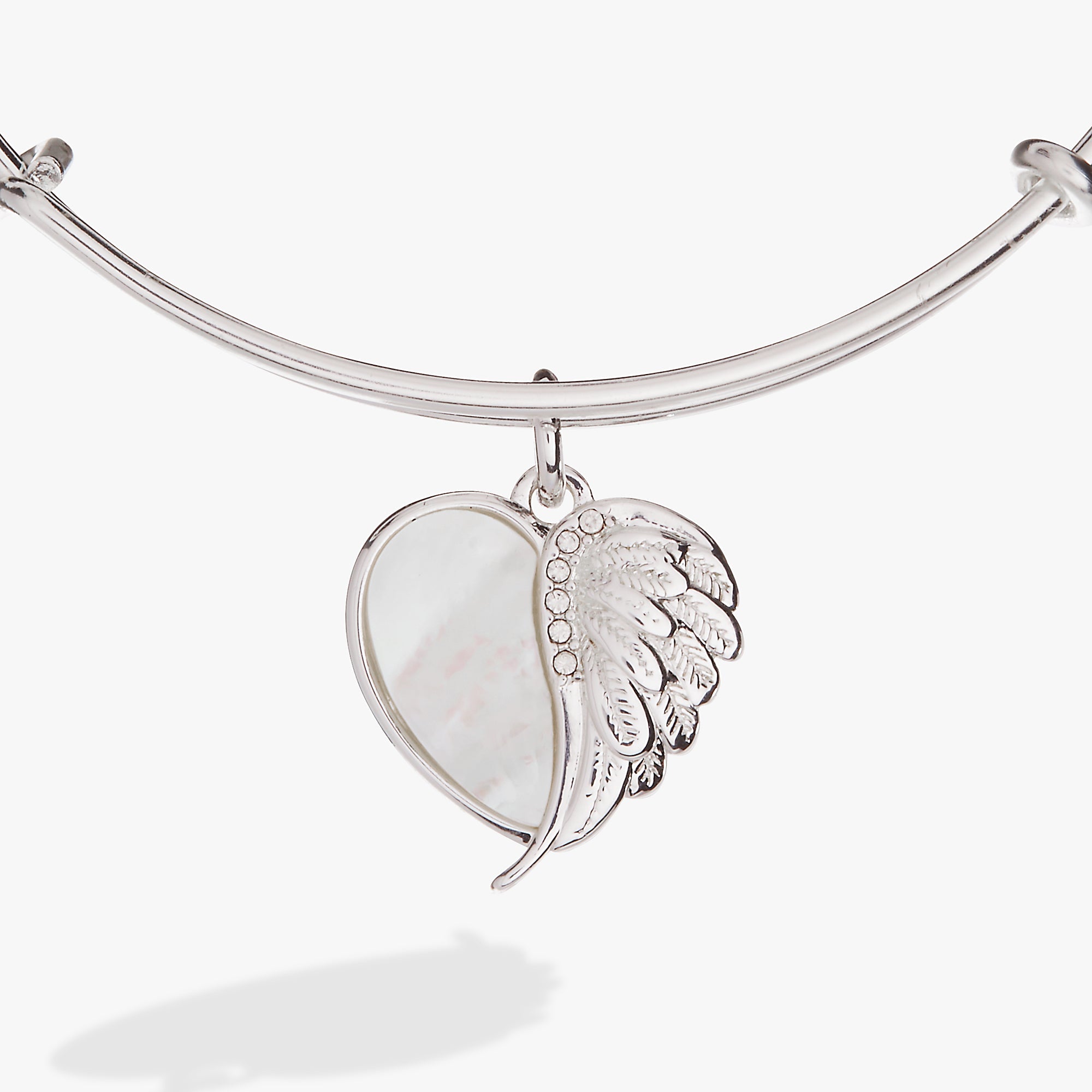 Wings of Protection Charm Bangle Gold | Alex and Ani