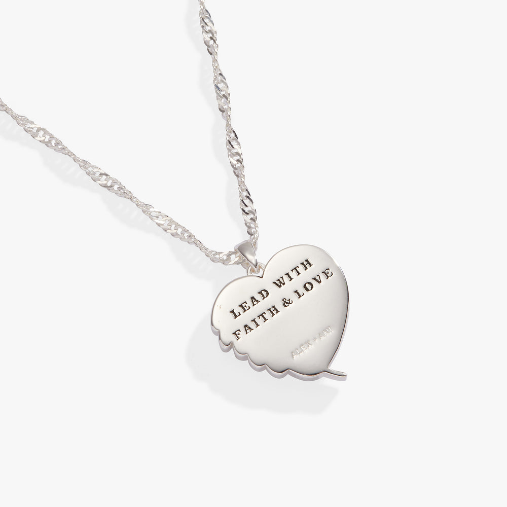 Wings of Protection Charm Necklace Gold | Alex and Ani