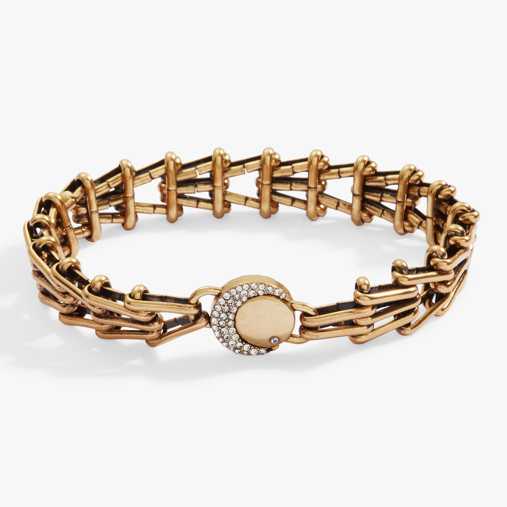 Wanderer Chain Statement Bracelet Antique Gold | Alex and Ani