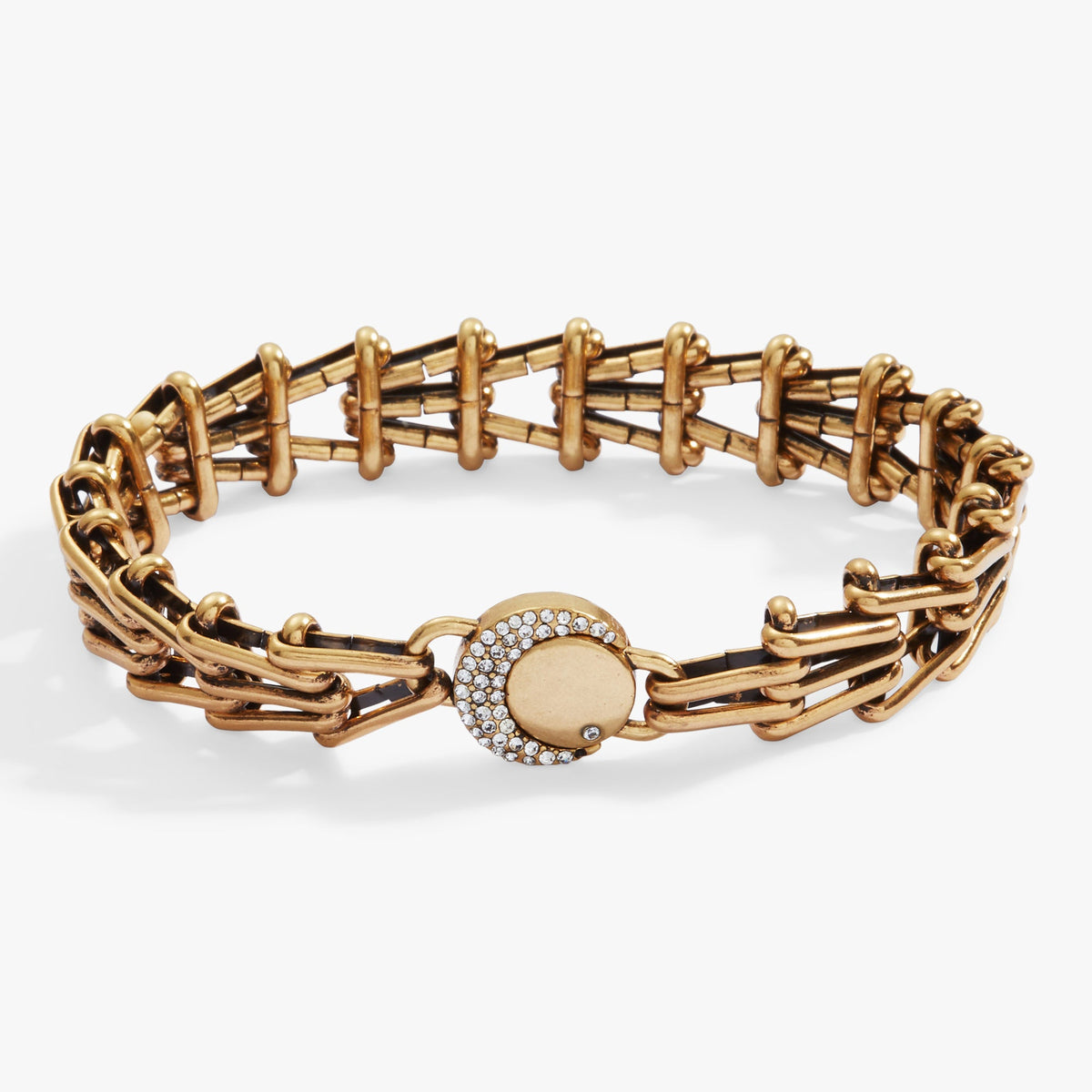 Wanderer Chain Statement Bracelet Antique Gold | Alex and Ani