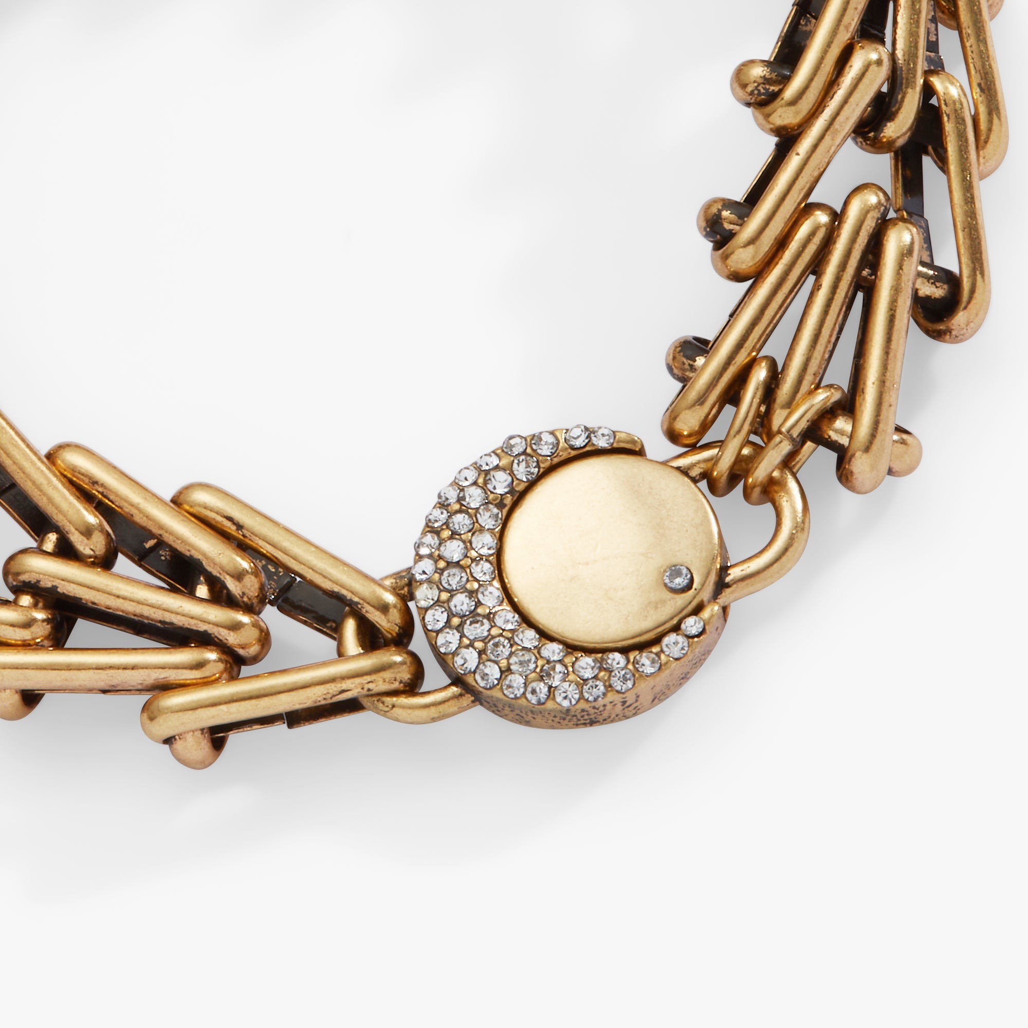 Wanderer Chain Statement Bracelet Antique Gold | Alex and Ani