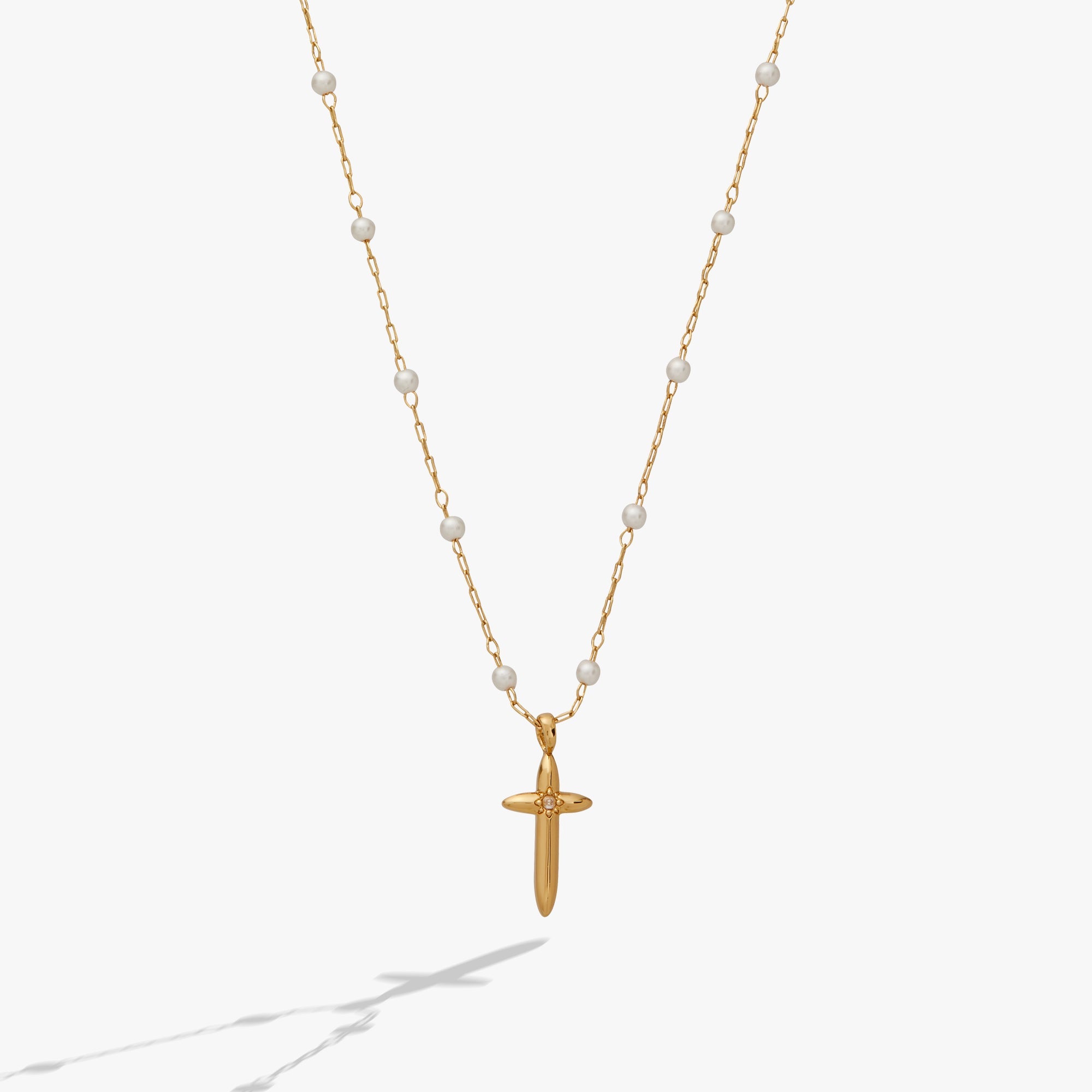 Cross Philippians 4:13 Pendant Necklace Gold | Alex and Ani