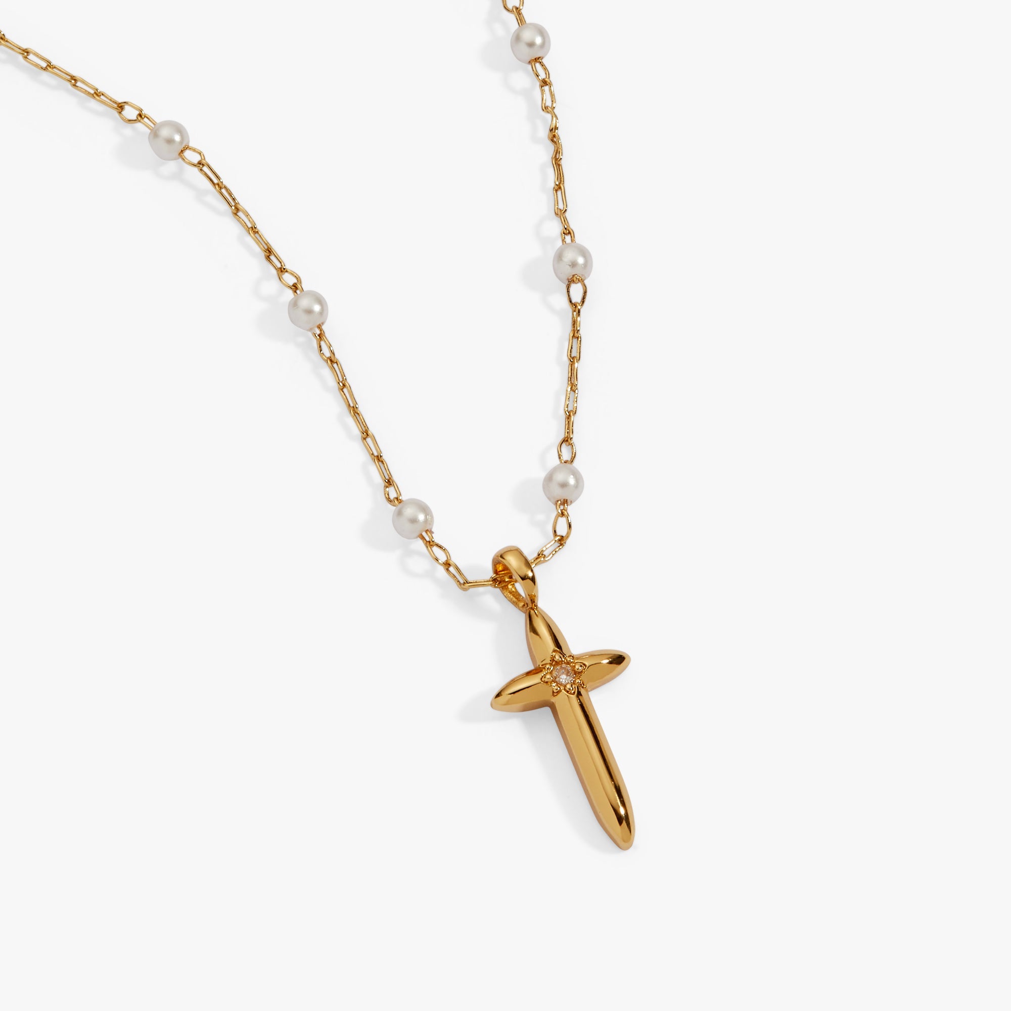 Cross Philippians 4:13 Pendant Necklace Gold | Alex and Ani