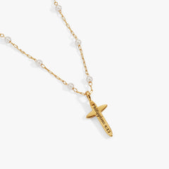 Cross Philippians 4:13 Pendant Necklace Gold | Alex and Ani