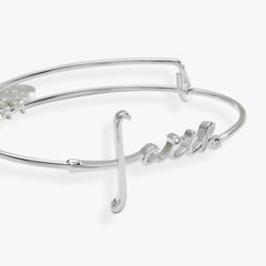 Faith In-Line Bracelet Gold | Alex and Ani