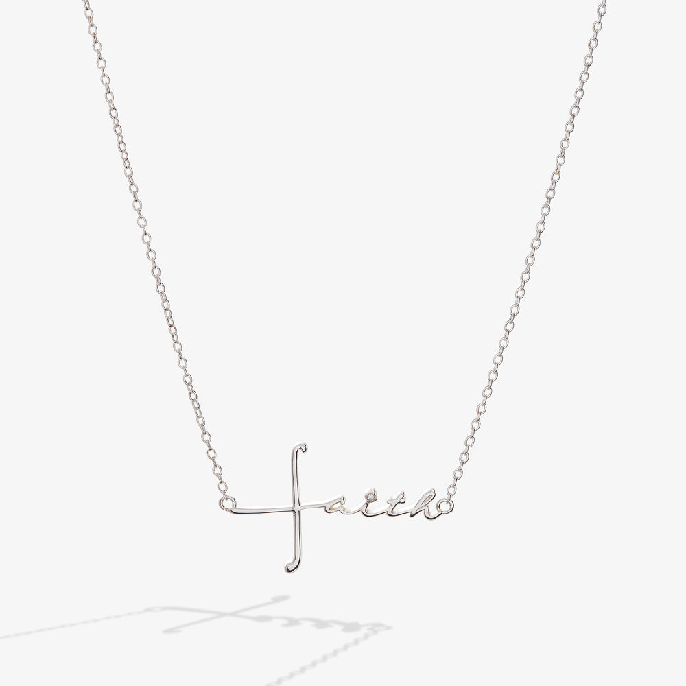 Faith Necklace Silver | Alex and Ani