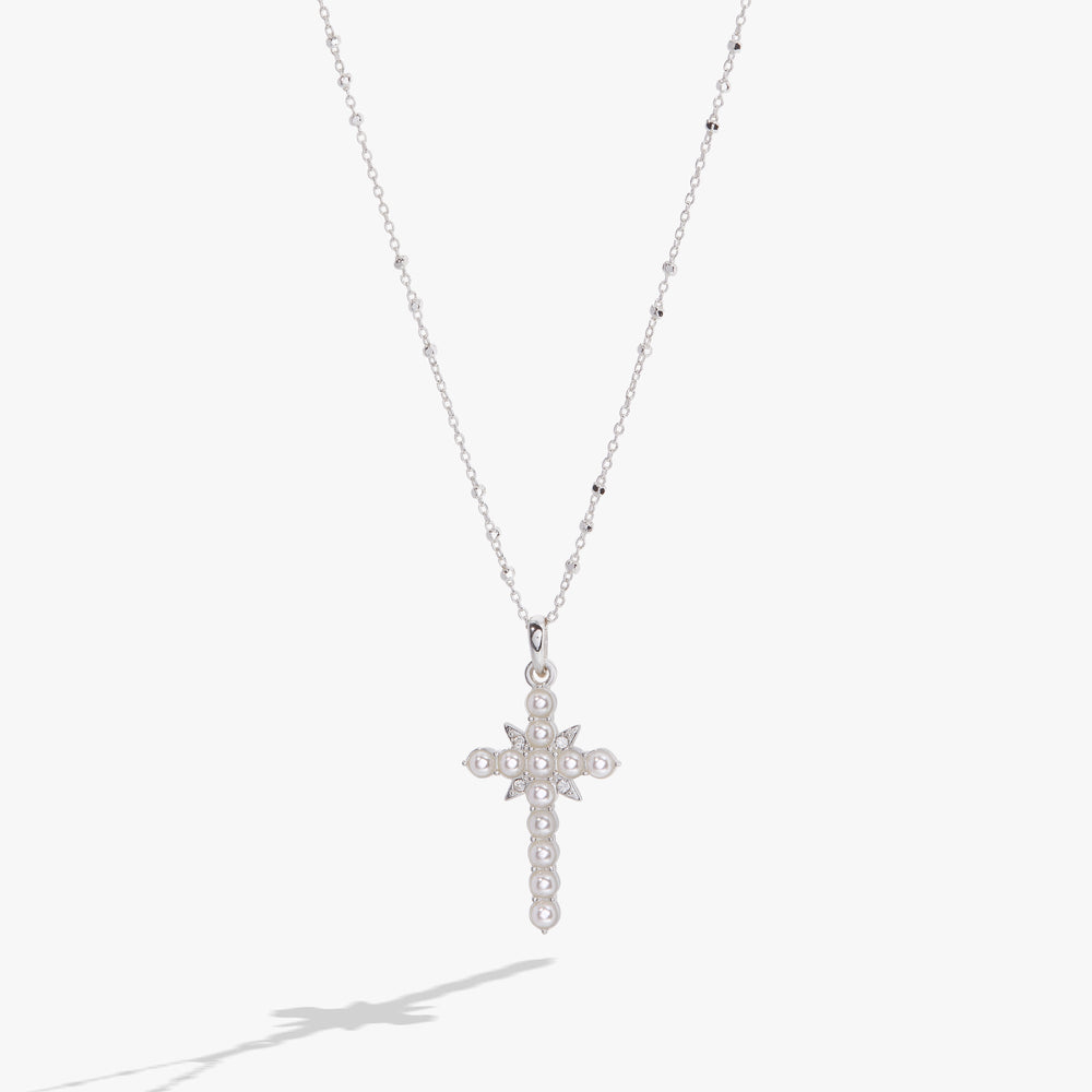 Divine Guides Cross Pendant Necklace Gold | Alex and Ani