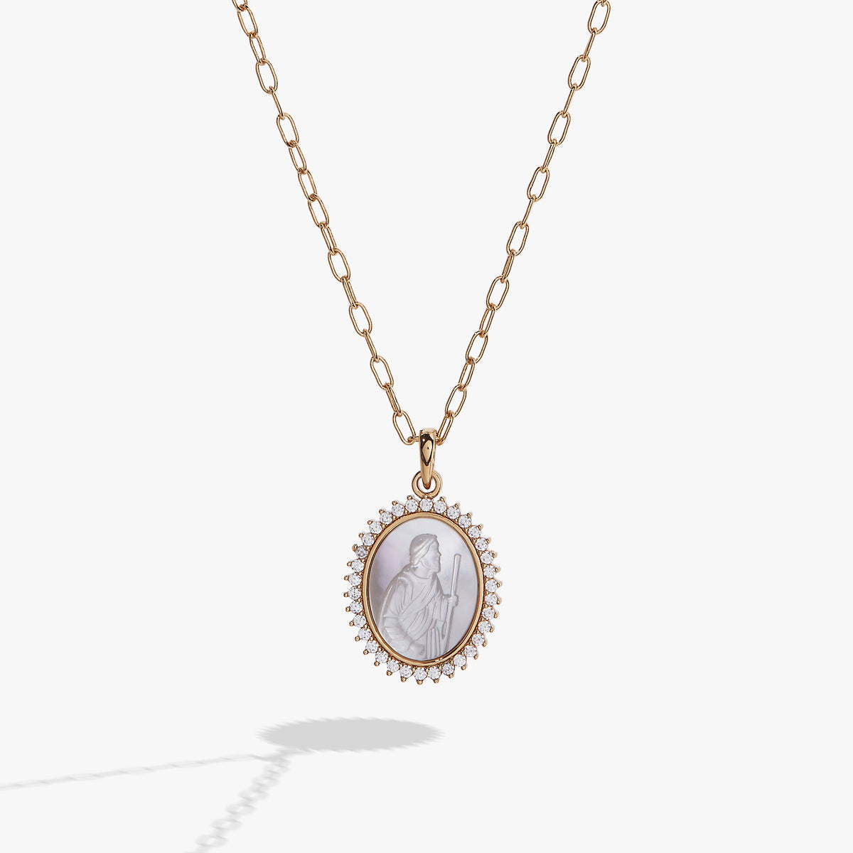 Divine Guides St. Christopher Pendant Necklace Gold | Alex and Ani
