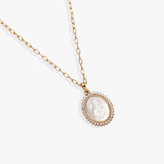 Divine Guides St. Christopher Pendant Necklace Gold | Alex and Ani