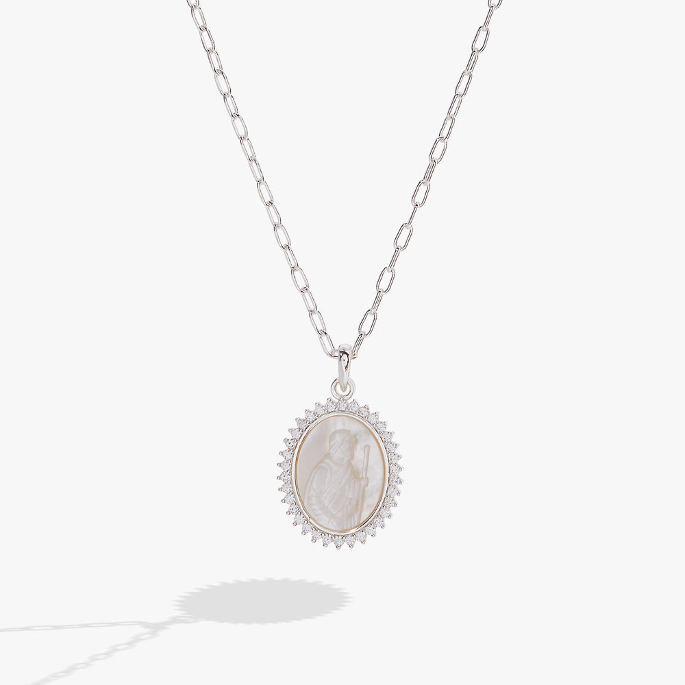Divine Guides St. Christopher Pendant Necklace Gold | Alex and Ani