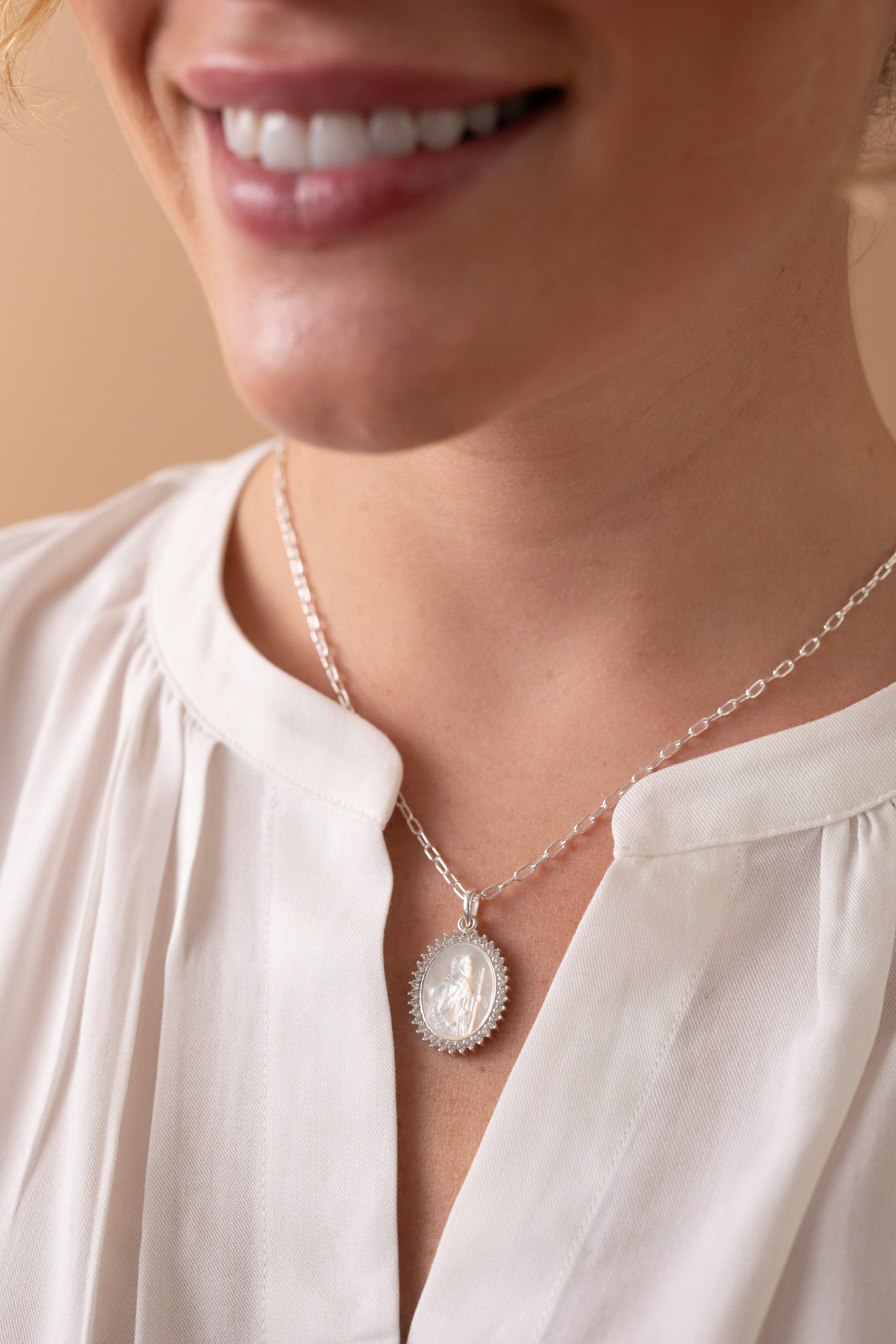Divine Guides St. Christopher Pendant Necklace Gold | Alex and Ani