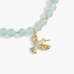 Hummingbird Gemstone Bolo Bracelet Gold | Alex and Ani