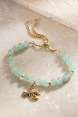 Hummingbird Gemstone Bolo Bracelet Gold | Alex and Ani