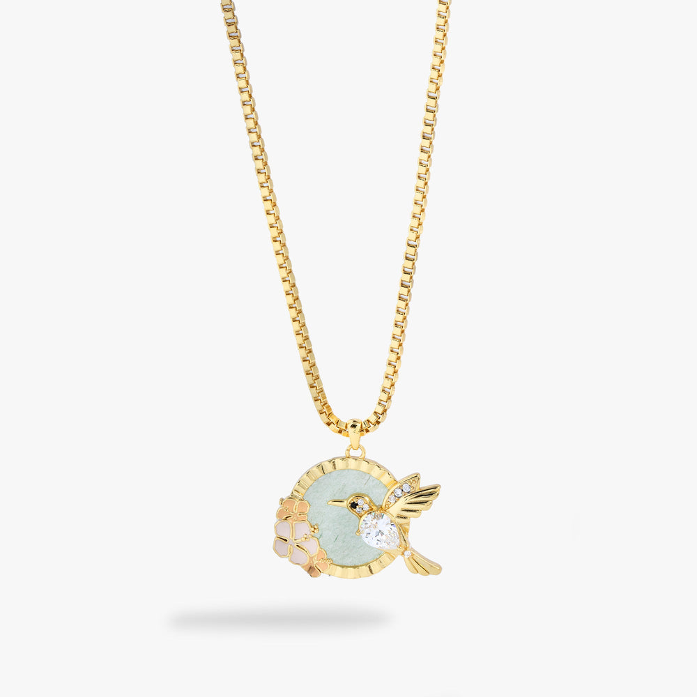 Hummingbird Gemstone Pendant Necklace Gold | Alex and Ani