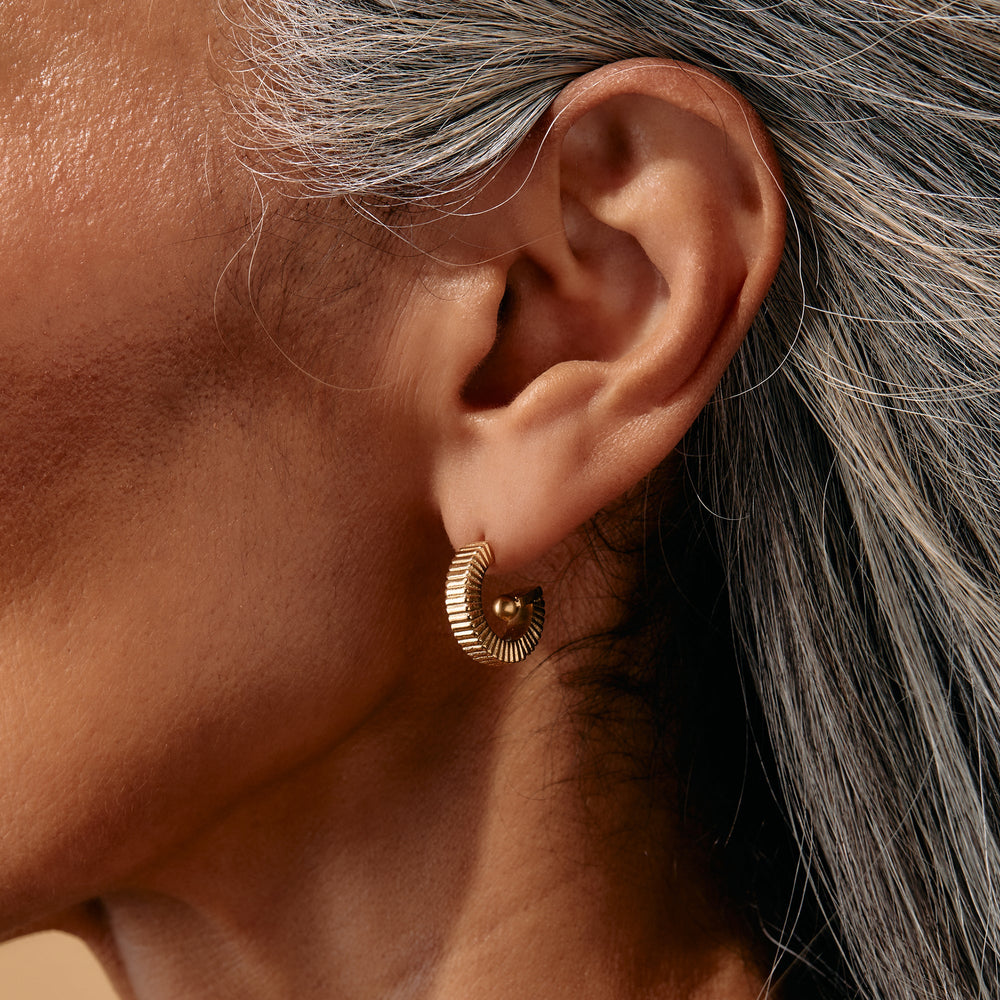 Black Onyx Textured Earrings Stainless Steel Silver | Alex and Ani