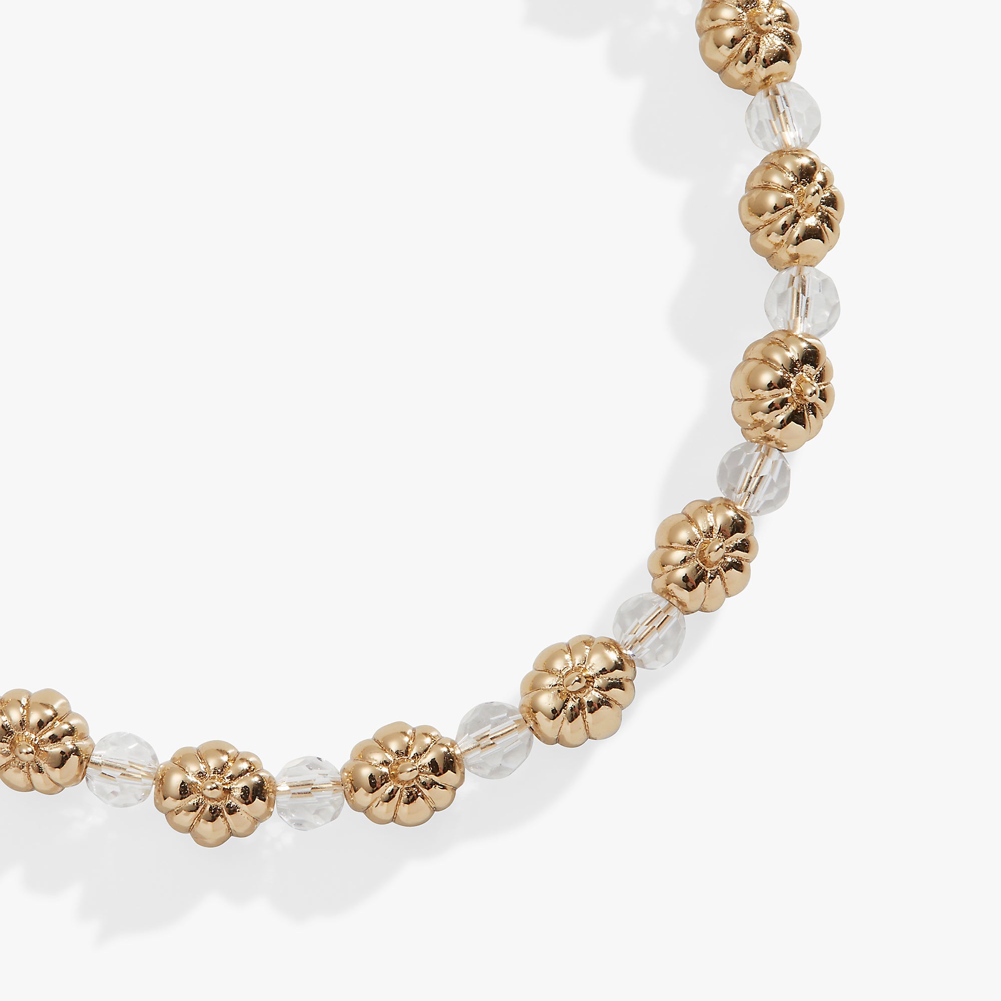 Pumpkin + Crystal Beaded Bangle Gold | Alex and Ani