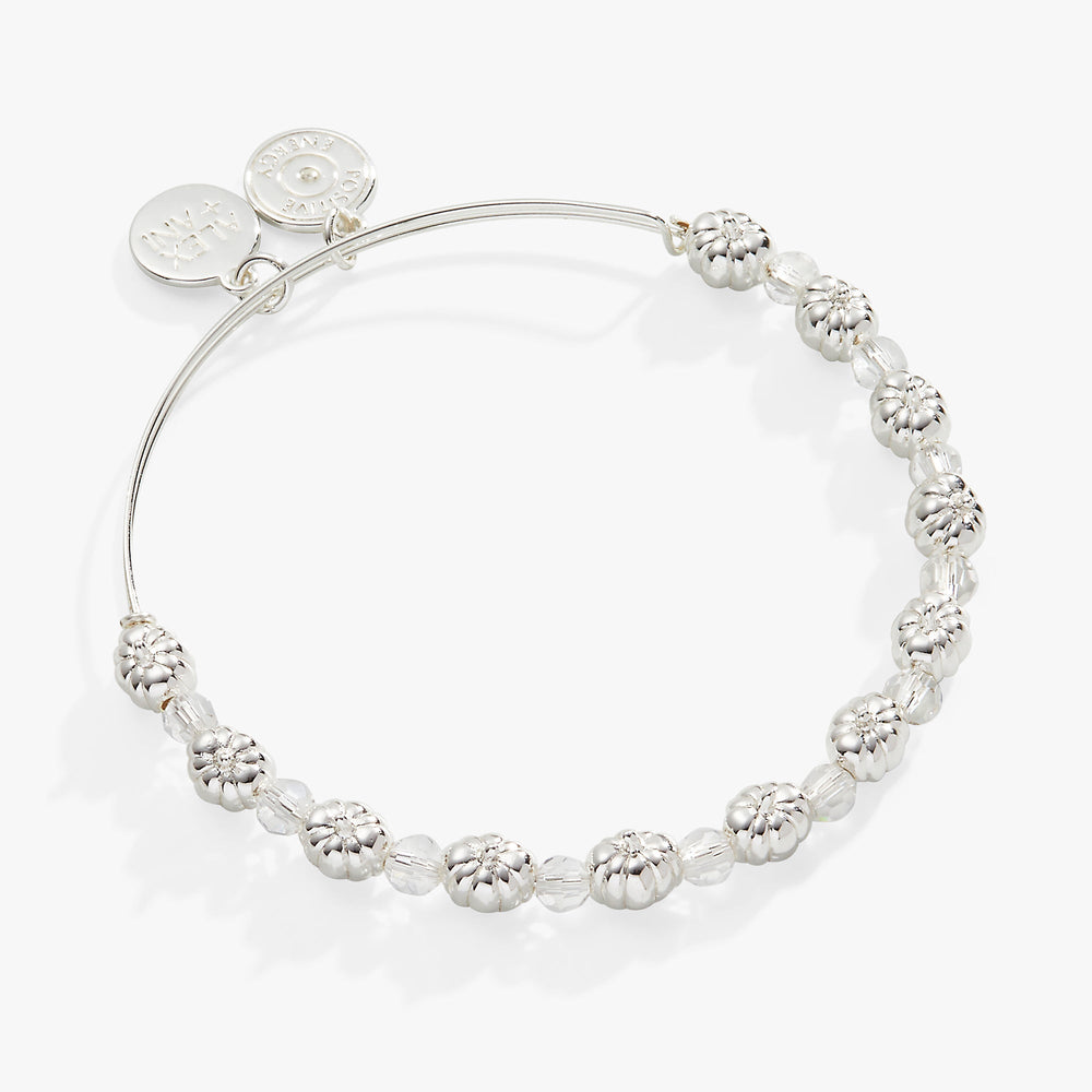 Pumpkin + Crystal Beaded Bangle Gold | Alex and Ani