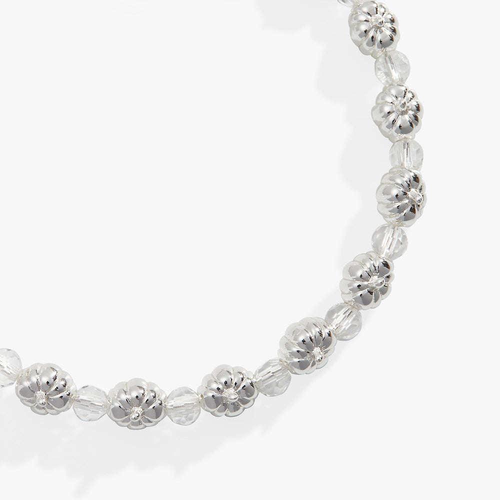 Pumpkin + Crystal Beaded Bangle Gold | Alex and Ani