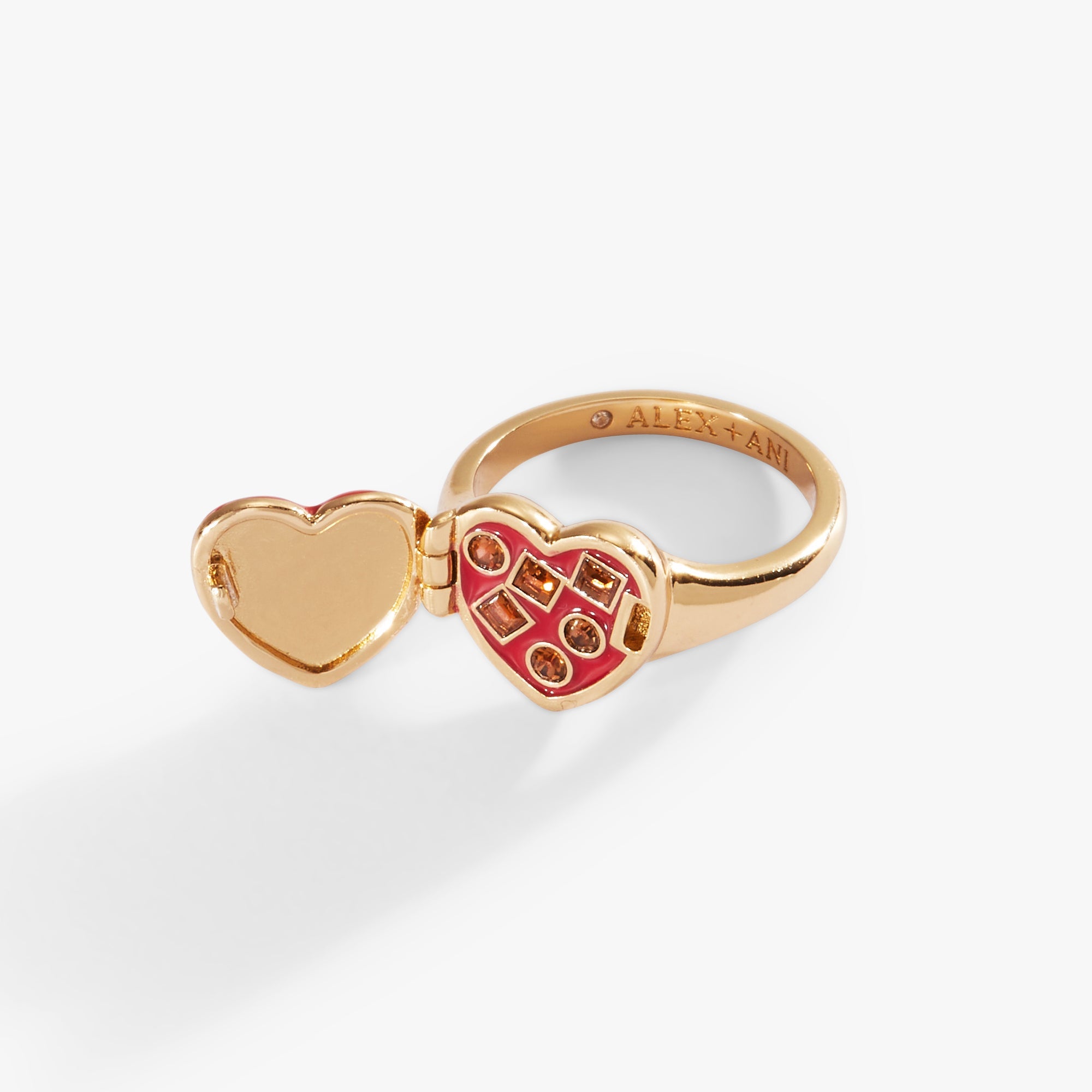 Box of Chocolate Locket Ring Gold | Alex and Ani
