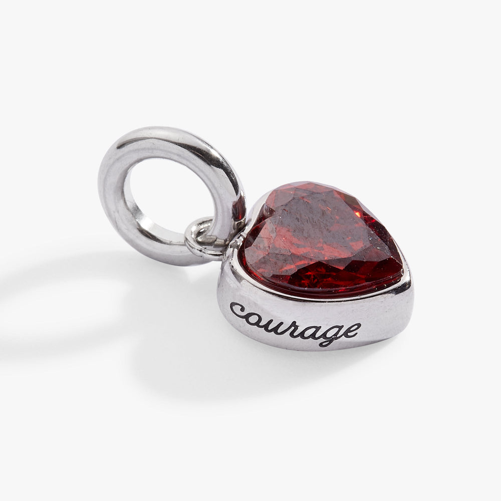 Courage' Heart Birthstone Charm-JAN Stainless Steel Gold | Alex and Ani