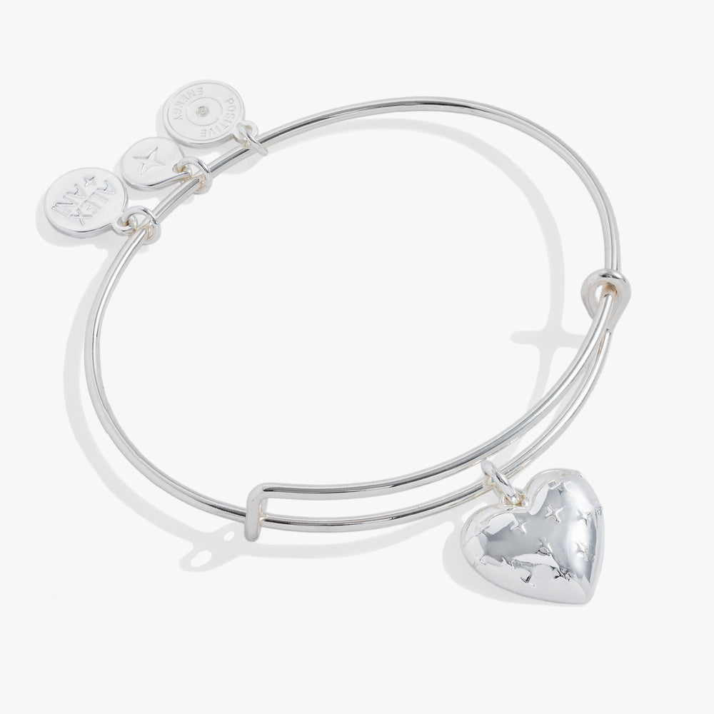 Metal Heart Charm Bangle Silver | Alex and Ani