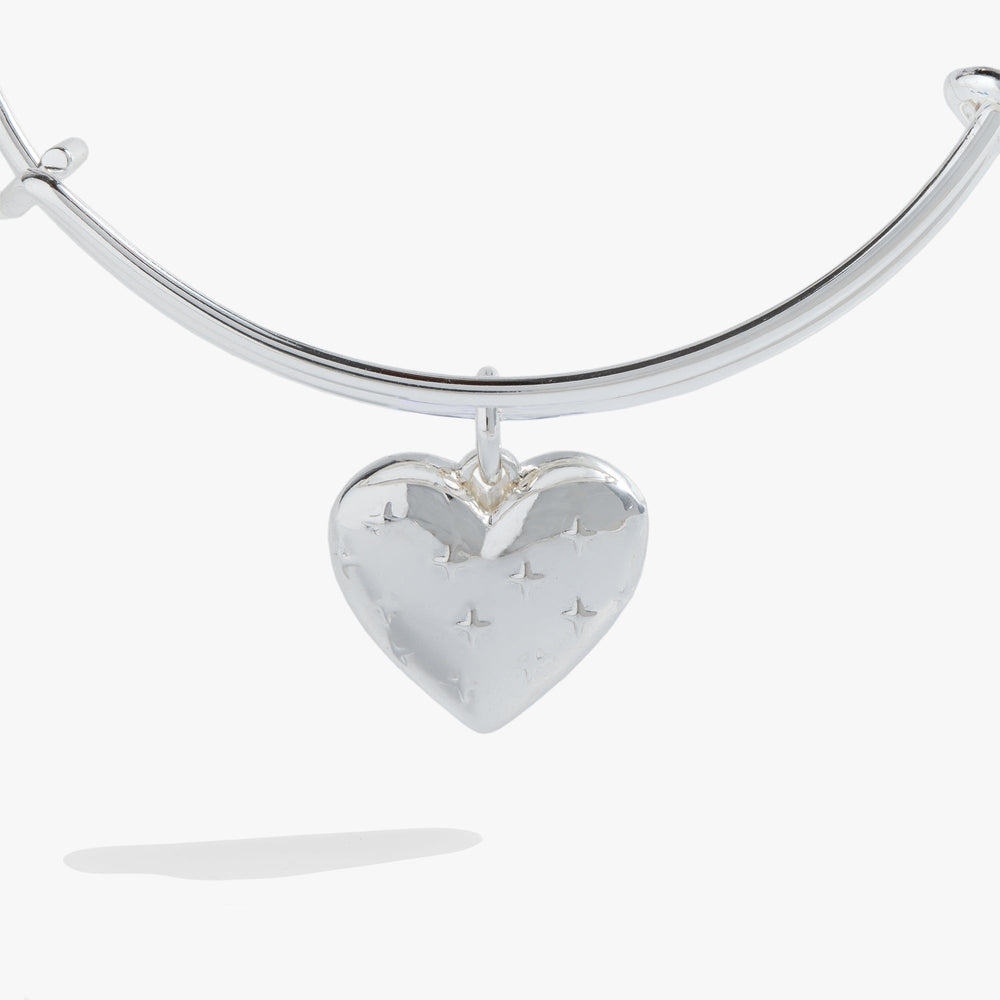 Metal Heart Charm Bangle Silver | Alex and Ani