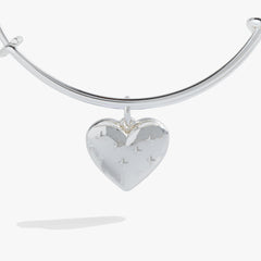 Metal Heart Charm Bangle Silver | Alex and Ani