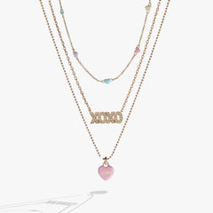 Sweet Hearts necklace- 3 strand Gold | Alex and Ani