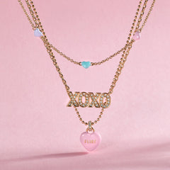 Sweet Hearts necklace- 3 strand Gold | Alex and Ani