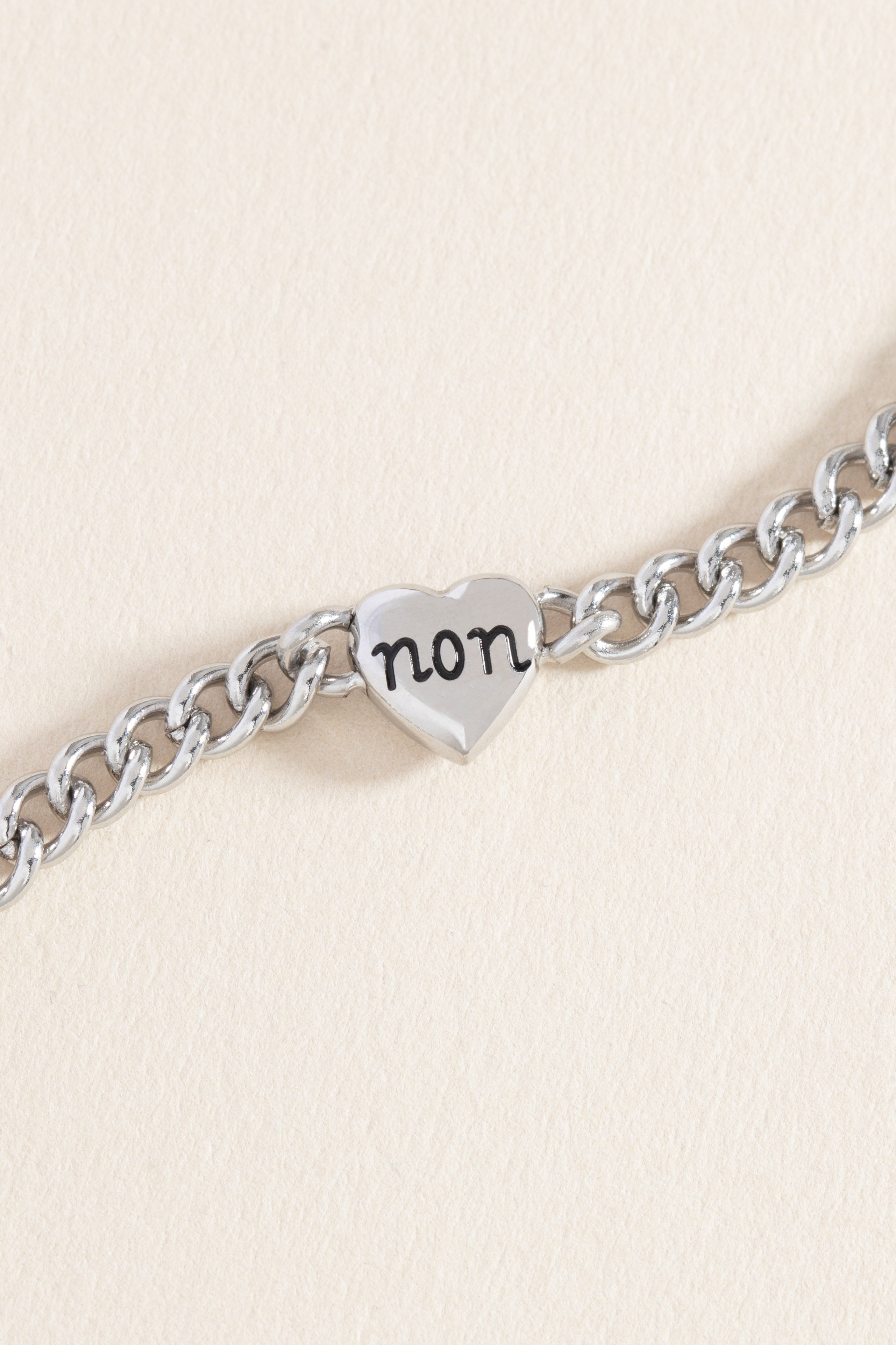 Oui/Non Heart Inline Bracelet Stainless Steel Gold | Alex and Ani