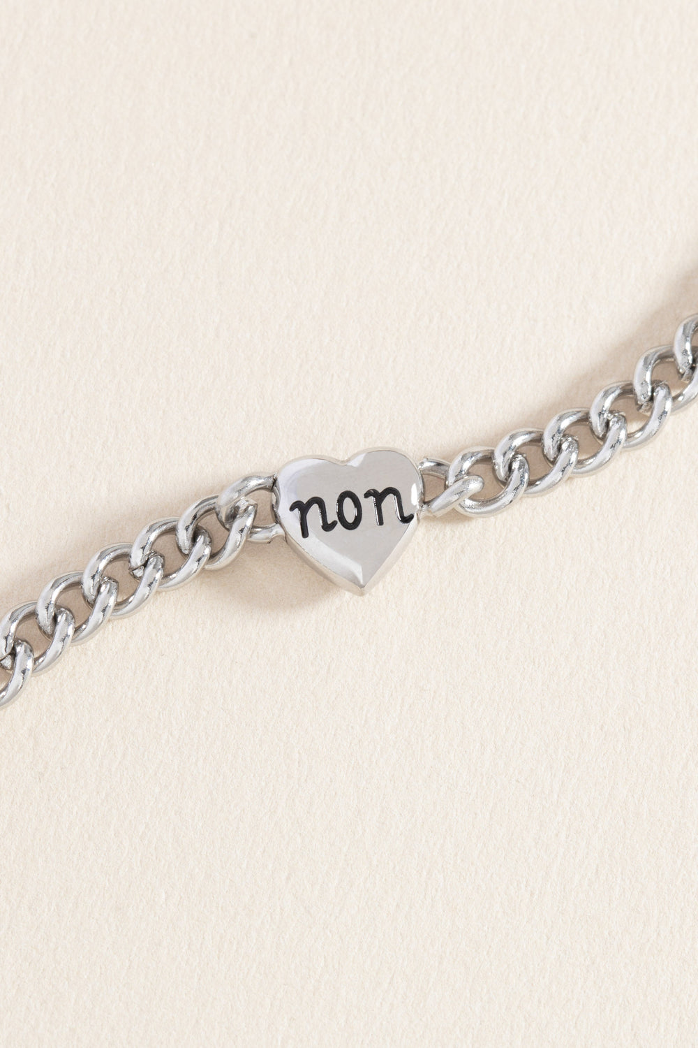 Oui/Non Heart Inline Bracelet Stainless Steel Gold | Alex and Ani