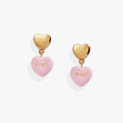 Sweethearts Tough Questions-drop earring flirt Gold | Alex and Ani