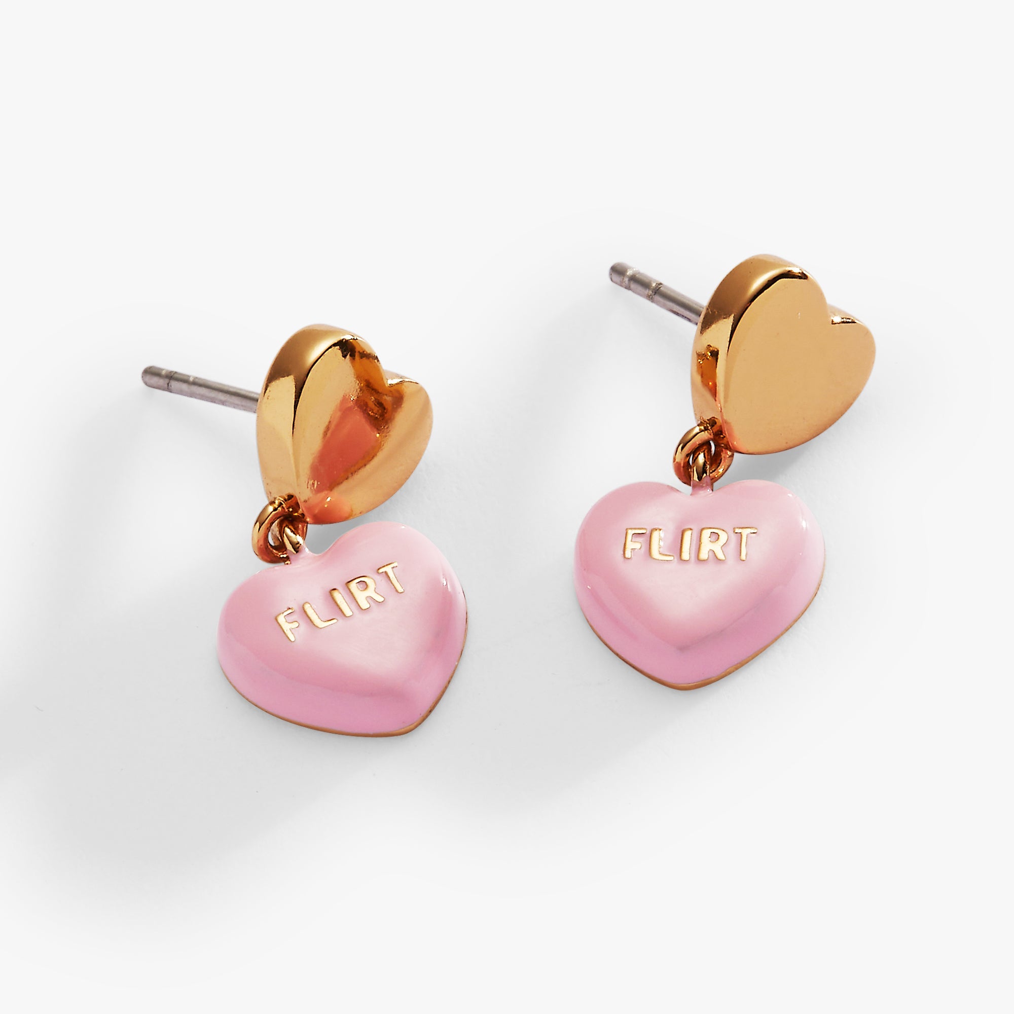 Sweethearts Tough Questions-drop earring flirt Gold | Alex and Ani