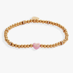 Sweet Hearts Tough Questions-stretch I luv you Gold | Alex and Ani