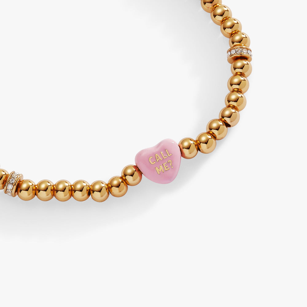 Sweet Hearts Tough Questions-stretch I luv you Gold | Alex and Ani