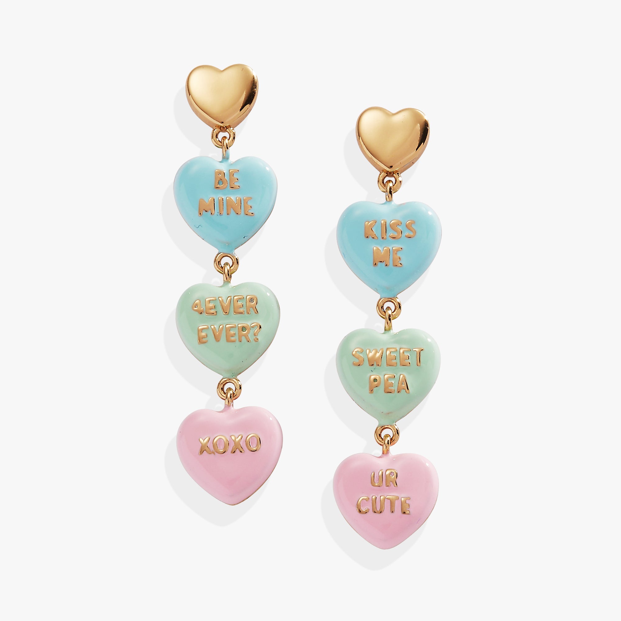 Sweethearts statement earring Gold | Alex and Ani