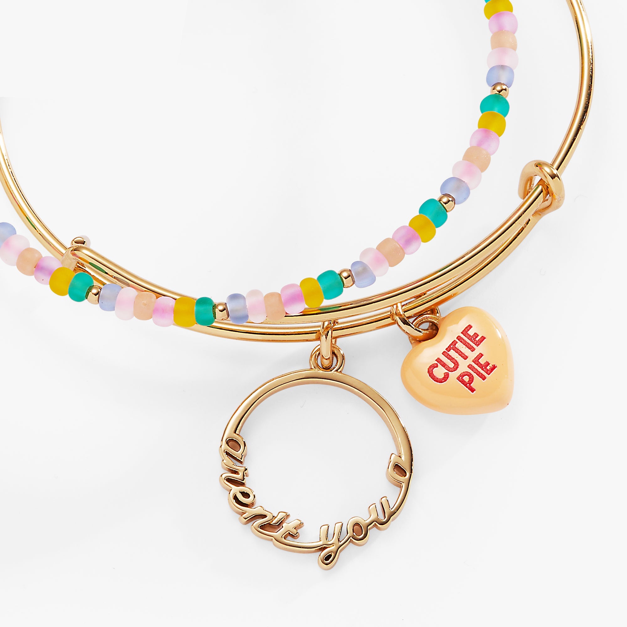 Sweet Hearts EWB-beaded 2 set cutie pie Gold | Alex and Ani