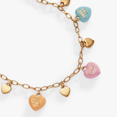 Sweethearts charm bracelet Gold | Alex and Ani