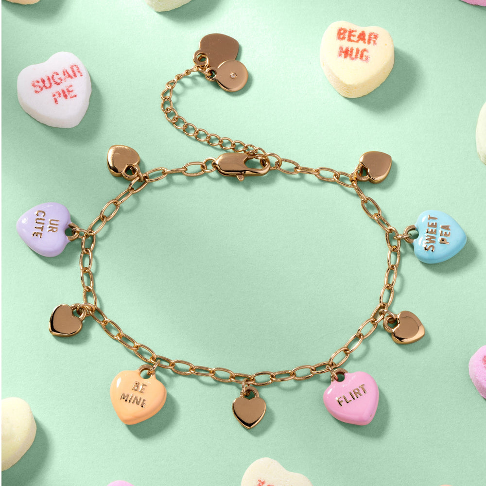 Sweethearts charm bracelet Gold | Alex and Ani