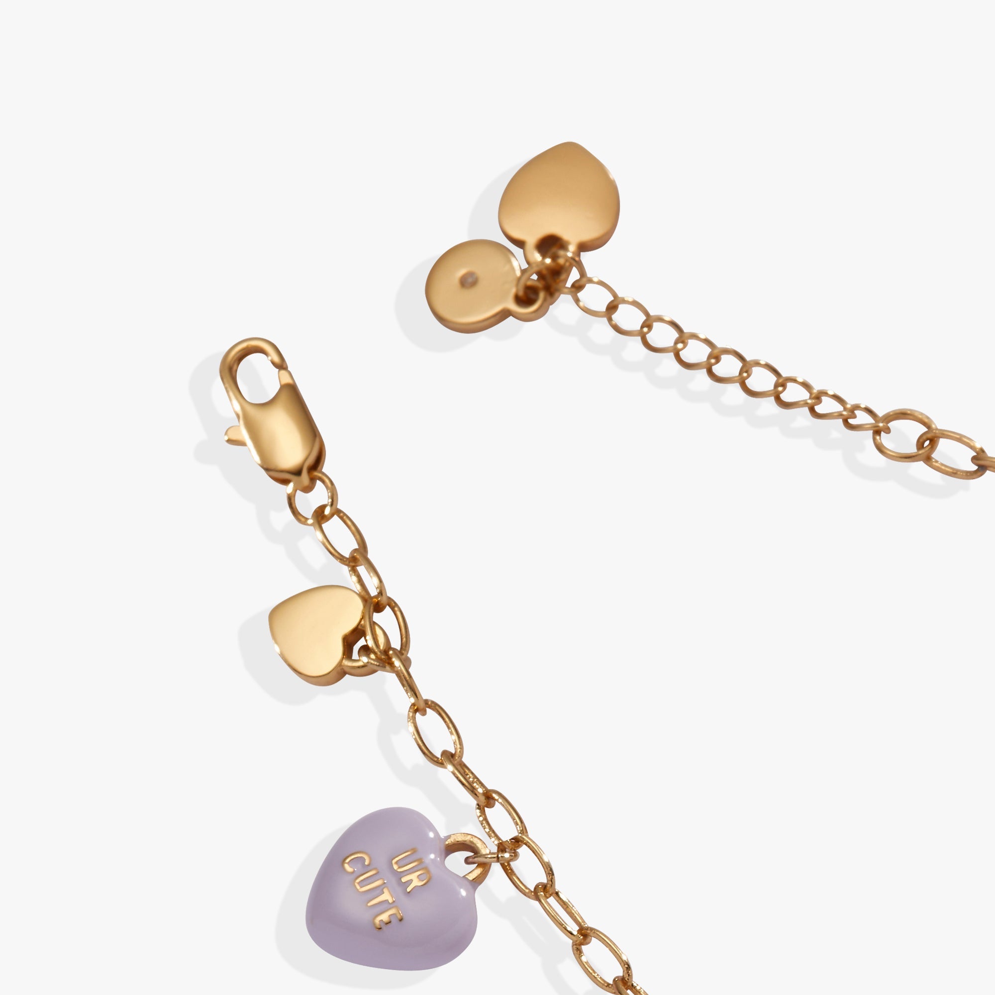 Sweethearts charm bracelet Gold | Alex and Ani