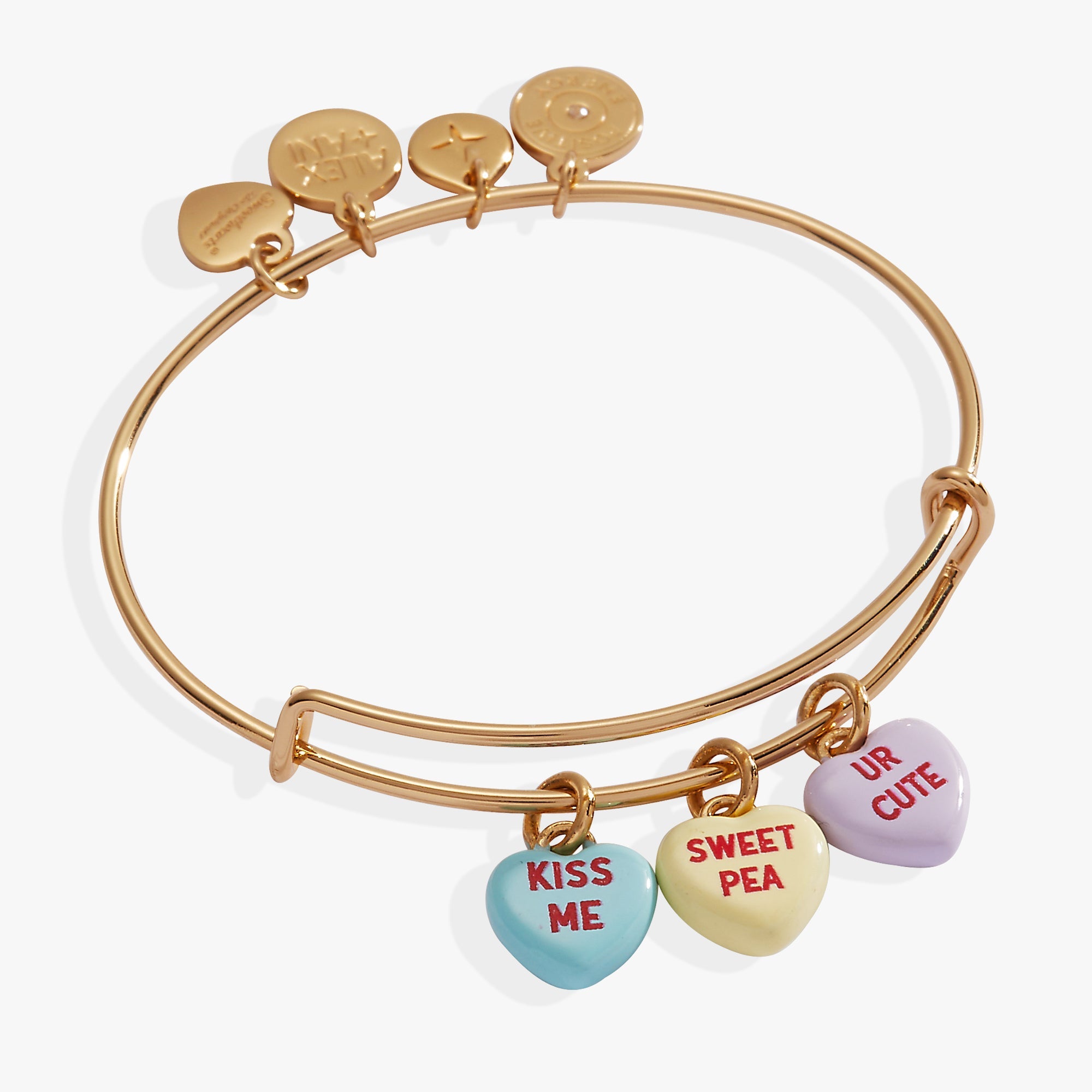 Sweethearts EWB-Multi hearts Gold | Alex and Ani