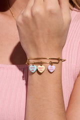 Sweethearts EWB-Multi hearts Gold | Alex and Ani